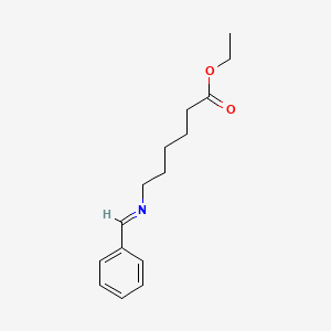 molecular formula C15H21NO2 B14341729 Ethyl 6-[(E)-benzylideneamino]hexanoate CAS No. 94925-65-2