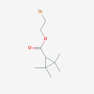 molecular formula C10H17BrO2 B14341775 2-Bromoethyl 2,2,3,3-tetramethylcyclopropane-1-carboxylate CAS No. 96155-25-8