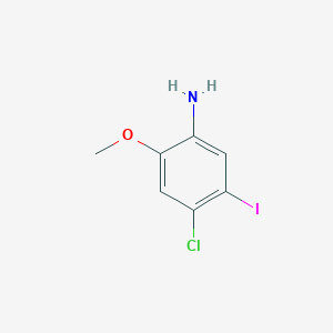 molecular formula C7H7ClINO B1434181 4-氯-5-碘-2-甲氧基苯胺 CAS No. 1508278-49-6