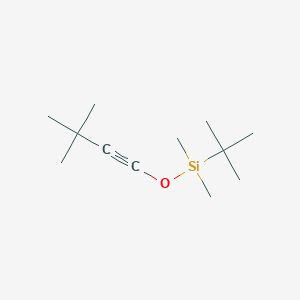 molecular formula C12H24OSi B14341831 tert-Butyl[(3,3-dimethylbut-1-yn-1-yl)oxy]dimethylsilane CAS No. 104808-03-9