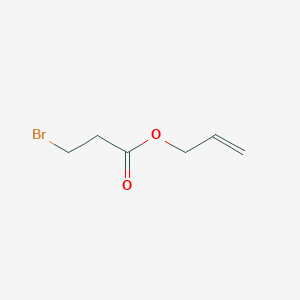 molecular formula C6H9BrO2 B14341878 Propanoic acid, 3-bromo-, 2-propenyl ester CAS No. 104065-94-3