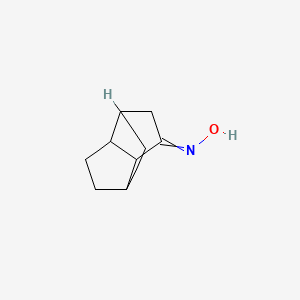 molecular formula C9H13NO B14341891 N-(Hexahydro-1,4-methanopentalen-3(2H)-ylidene)hydroxylamine CAS No. 105961-55-5