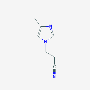 molecular formula C7H9N3 B14341906 3-(4-Methyl-1H-imidazol-1-yl)propanenitrile CAS No. 93668-46-3
