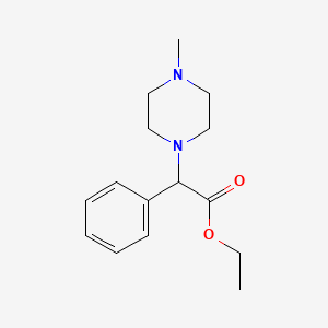 molecular formula C15H22N2O2 B14341994 Ethyl 2-(4-methylpiperazin-1-yl)-2-phenylacetate CAS No. 92699-30-4