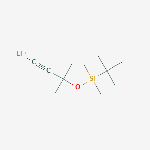 molecular formula C11H21LiOSi B14341996 lithium;tert-butyl-dimethyl-(2-methylbut-3-yn-2-yloxy)silane CAS No. 96354-28-8