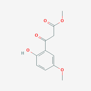 molecular formula C11H12O5 B014342 Methyl 3-(2-hydroxy-5-methoxyphenyl)-3-oxopropanoate CAS No. 132017-99-3