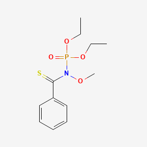 molecular formula C12H18NO4PS B14342031 Diethyl N-(benzenecarbothioyl)-N-methoxyphosphoramidate CAS No. 103143-45-9