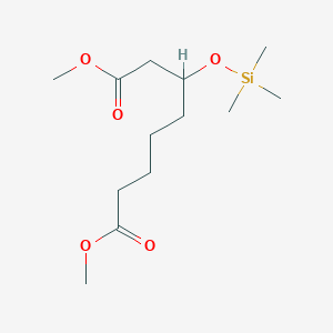 molecular formula C13H26O5Si B14342034 Octanedioic acid, 3-[(trimethylsilyl)oxy]-, dimethyl ester CAS No. 93090-93-8