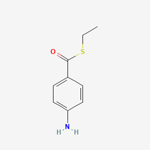 molecular formula C9H11NOS B14342136 S-ethyl 4-aminobenzenecarbothioate CAS No. 102879-36-7