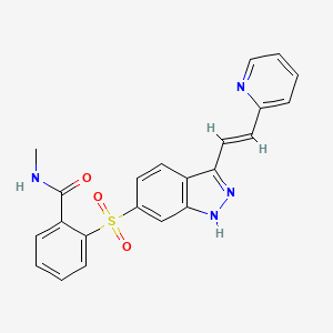 molecular formula C22H18N4O3S B1434214 Unii-O2E9E70nte CAS No. 1348536-59-3