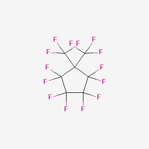 molecular formula C7F14 B14342159 Cyclopentane, octafluorobis(trifluoromethyl)- CAS No. 99510-46-0