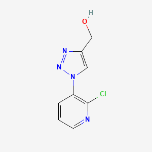 molecular formula C8H7ClN4O B1434217 (1-(2-氯吡啶-3-基)-1H-1,2,3-三唑-4-基)甲醇 CAS No. 1935927-95-9