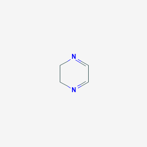molecular formula C4H6N2 B14342189 Pyrazine, 2,3-dihydro- CAS No. 93591-56-1