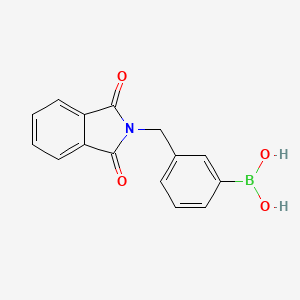 molecular formula C15H12BNO4 B1434219 (3-((1,3-Dioxoisoindolin-2-yl)methyl)phenyl)boronic acid CAS No. 935701-06-7