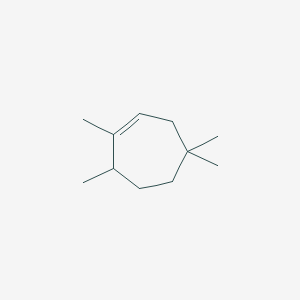 molecular formula C11H20 B14342234 1,4,4,7-Tetramethylcycloheptene CAS No. 106007-86-7
