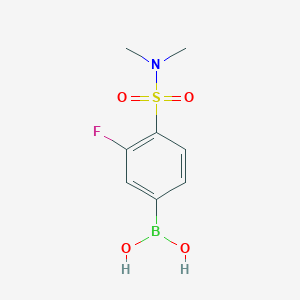 molecular formula C8H11BFNO4S B1434225 (4-(N,N-dimethylsulfamoyl)-3-fluorophenyl)boronic acid CAS No. 1704096-37-6