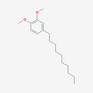 molecular formula C18H30O2 B14342276 4-Decyl-1,2-dimethoxybenzene CAS No. 93662-69-2