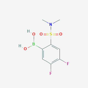 molecular formula C8H10BF2NO4S B1434229 (2-(N,N-dimethylsulfamoyl)-4,5-difluorophenyl)boronic acid CAS No. 1704065-67-7