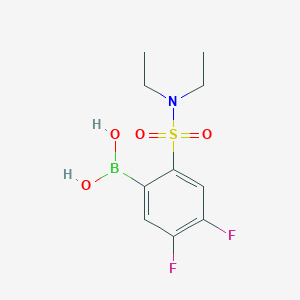 molecular formula C10H14BF2NO4S B1434230 (2-(N,N-二乙基磺酰基)-4,5-二氟苯基)硼酸 CAS No. 1704066-89-6