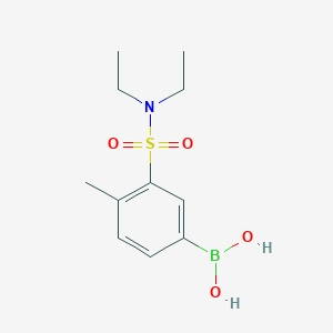 molecular formula C11H18BNO4S B1434231 (3-(N,N-diethylsulfamoyl)-4-methylphenyl)boronic acid CAS No. 1704067-33-3