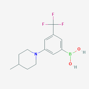 (3-(4-Methylpiperidin-1-yl)-5-(trifluoromethyl)phenyl)boronic acid