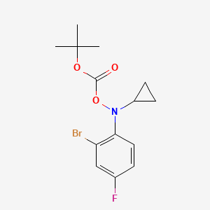 N-(2-bromo-4-fluorophenyl)-O-(tert-butoxycarbonyl)-N-cyclopropylhydroxylamine