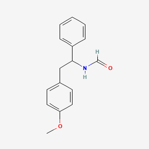 molecular formula C16H17NO2 B14342390 N-[2-(4-Methoxyphenyl)-1-phenylethyl]formamide CAS No. 93172-53-3