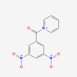 molecular formula C12H8N3O5+ B14342396 Pyridinium, 1-(3,5-dinitrobenzoyl)- CAS No. 93362-69-7