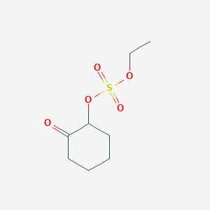 molecular formula C8H14O5S B14342429 Ethyl 2-oxocyclohexyl sulfate CAS No. 95258-04-1
