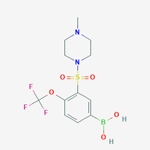 (3-((4-Methylpiperazin-1-yl)sulfonyl)-4-(trifluoromethoxy)phenyl)boronic acid