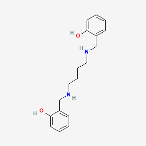 molecular formula C18H24N2O2 B14342433 Phenol, 2,2'-[1,4-butanediylbis(iminomethylene)]bis- CAS No. 92633-18-6