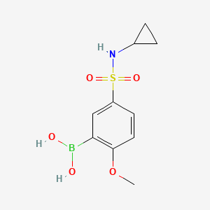 (5-(N-cyclopropylsulfamoyl)-2-methoxyphenyl)boronic acid