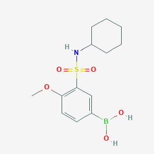 (3-(N-cyclohexylsulfamoyl)-4-methoxyphenyl)boronic acid