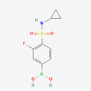 (4-(N-cyclopropylsulfamoyl)-3-fluorophenyl)boronic acid
