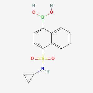 (4-(N-cyclopropylsulfamoyl)naphthalen-1-yl)boronic acid