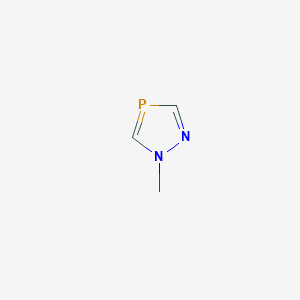 molecular formula C3H5N2P B14342480 1-Methyl-1H-1,2,4-diazaphosphole CAS No. 93714-95-5