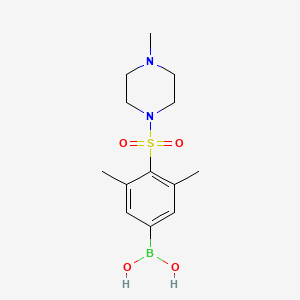 (3,5-Dimethyl-4-((4-methylpiperazin-1-yl)sulfonyl)phenyl)boronic acid