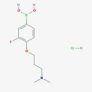 (4-(3-(Dimethylamino)propoxy)-3-fluorophenyl)boronic acid hydrochloride