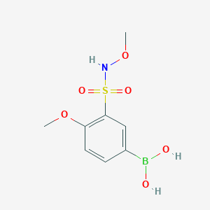 (4-methoxy-3-(N-methoxysulfamoyl)phenyl)boronic acid