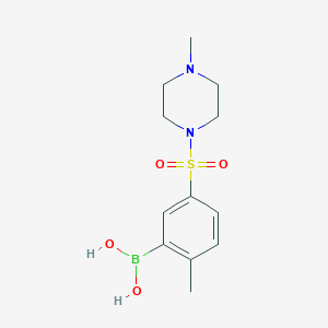 (2-Methyl-5-((4-methylpiperazin-1-yl)sulfonyl)phenyl)boronic acid