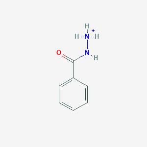 molecular formula C7H9N2O+ B143426 Benzamidoazanium CAS No. 128557-12-0