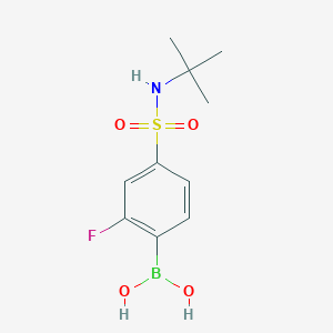 (4-(N-(tert-butyl)sulfamoyl)-2-fluorophenyl)boronic acid