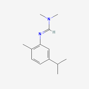molecular formula C13H20N2 B14342612 N'-Carvacryl-N,N-dimethylformamidine CAS No. 101398-49-6