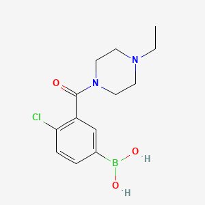 (4-Chloro-3-(4-ethylpiperazine-1-carbonyl)phenyl)boronic acid