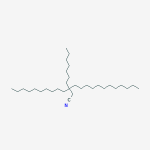 molecular formula C32H63N B14342656 3-Decyl-3-heptylpentadecanenitrile CAS No. 103328-95-6