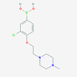 (3-Chloro-4-(2-(4-methylpiperazin-1-yl)ethoxy)phenyl)boronic acid