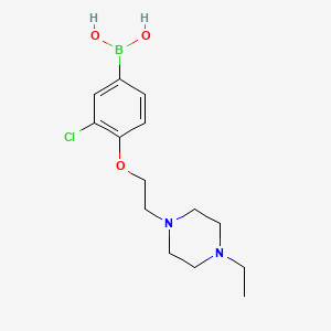 (3-Chloro-4-(2-(4-ethylpiperazin-1-yl)ethoxy)phenyl)boronic acid