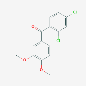molecular formula C15H12Cl2O3 B14342676 (2,4-Dichlorophenyl)(3,4-dimethoxyphenyl)methanone 