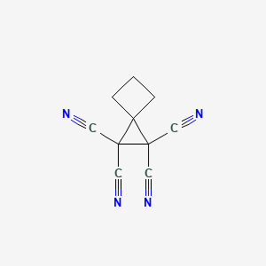 molecular formula C10H6N4 B14342687 Spiro[2.3]hexane-1,1,2,2-tetracarbonitrile CAS No. 94584-69-7