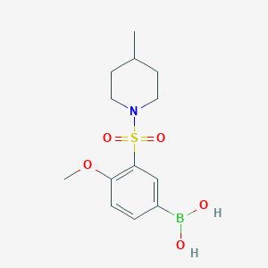 (4-Methoxy-3-((4-methylpiperidin-1-yl)sulfonyl)phenyl)boronic acid